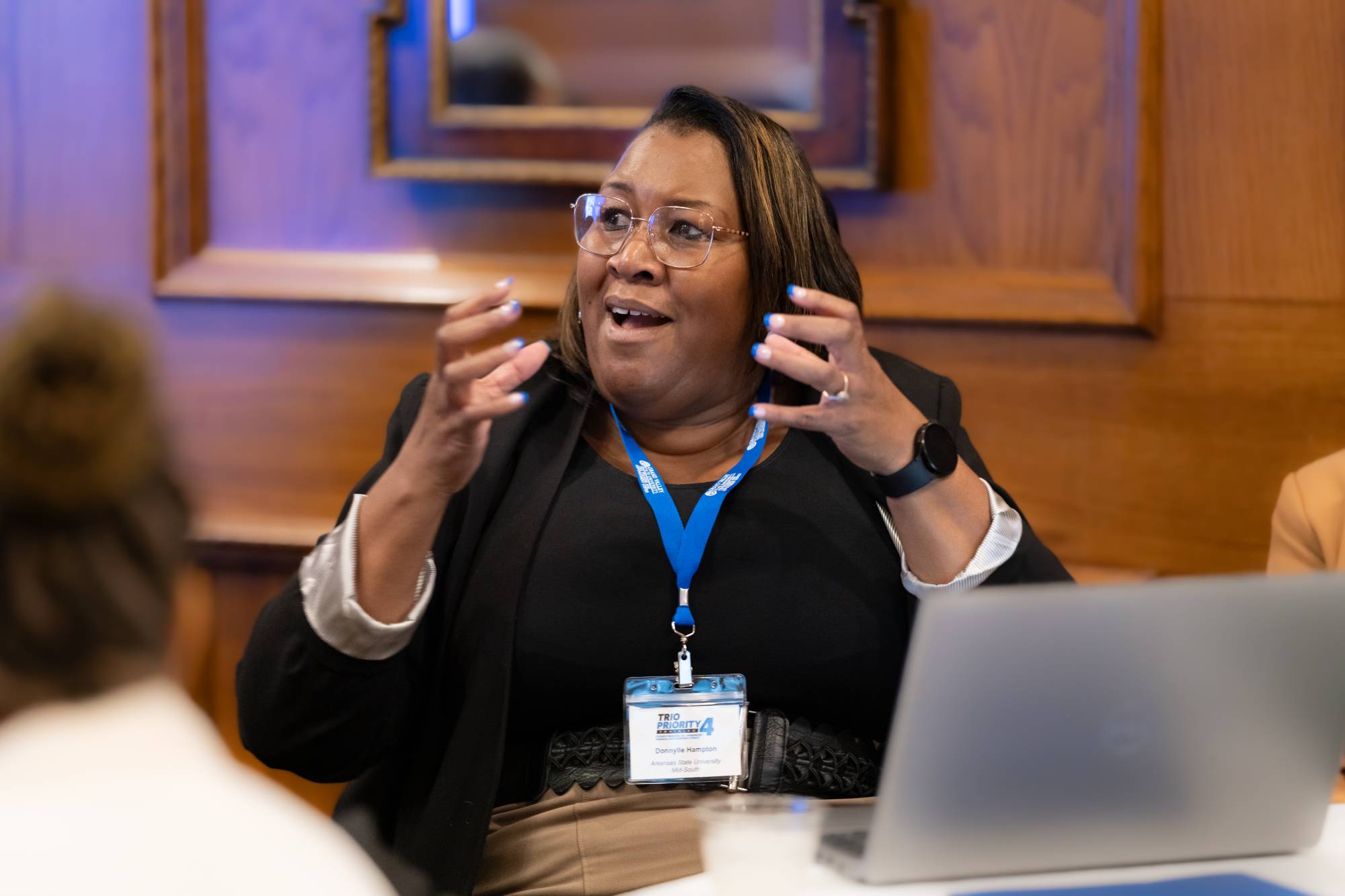 Attendee Talking from the Grand Rapids Priority 4 Training